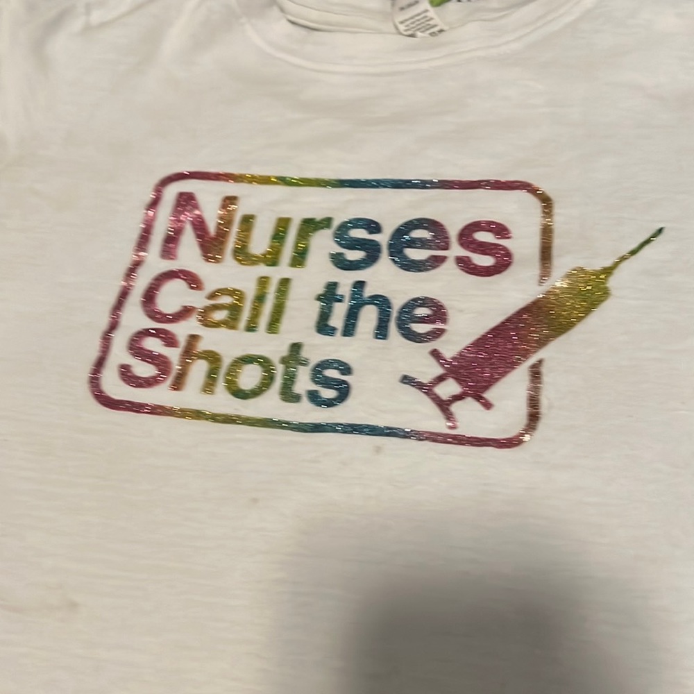 Nurses Call the shots vintage tee shirt
